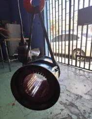 Rotor de motor eléctrico reparado