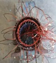Estator rojo con bobinado nuevo